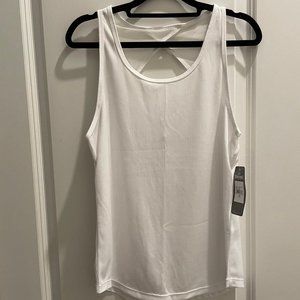 NWT Spalding Rib Tank Top Wht M